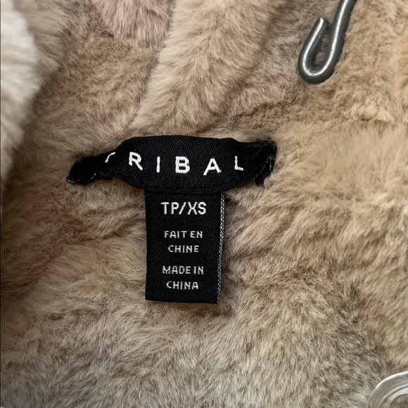 Women’s Tribal XS Cream Hooded reversible Jacket - Picture 6 of 8